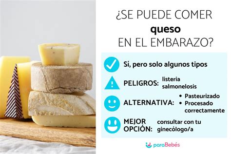 Cuáles son los quesos que puedes comer durante el embarazo